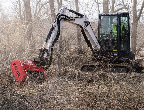 mini excavator mulcher for sale